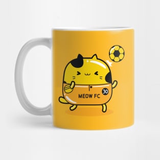 yellow cat football player profession Mug